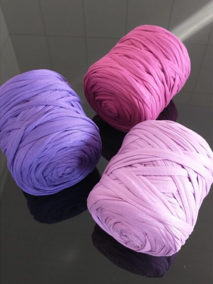 Fio de Malha Residual O6TEXTIL- 1kg -Tons Roxo