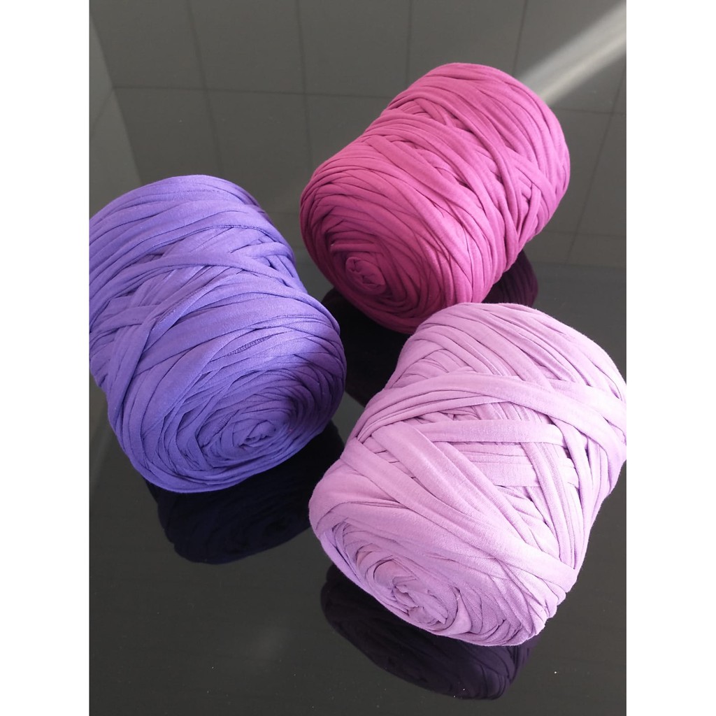 Fio de Malha Residual O6TEXTIL- 1kg -Tons Roxo
