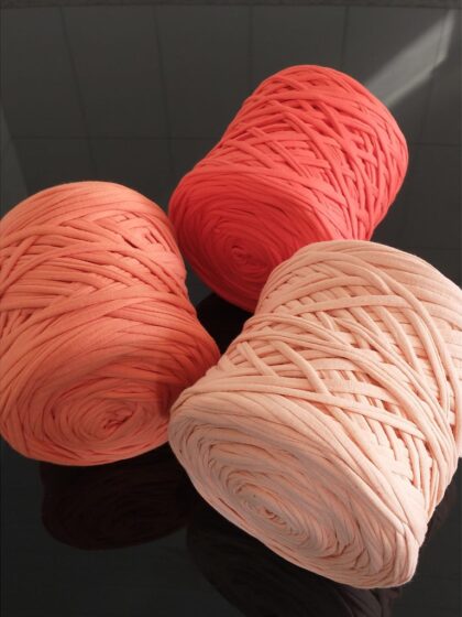 Fio de Malha Residual O6TEXTIL -1kg -Tons Laranja