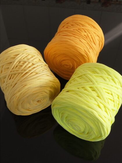 Fio de Malha Residual O6TEXTIL - 1kg - Tons Amarelo