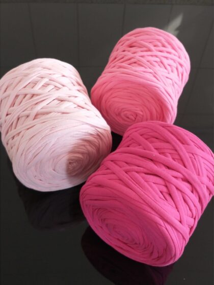 Fio de Malha Residual O6TEXTIL -1kg Tons Rosa