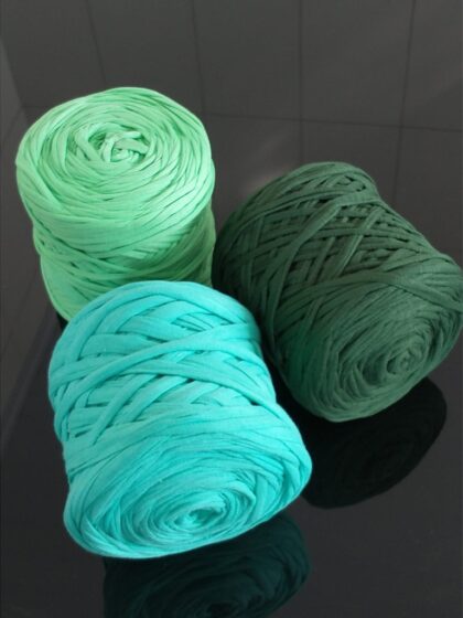 Fio de Malha Residual O6TEXTIL -1kg Tons Verde II