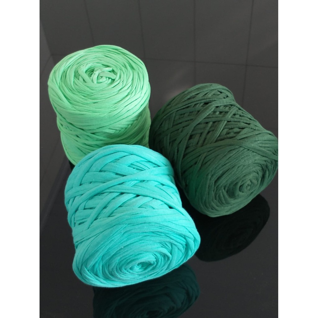 Fio de Malha Residual O6TEXTIL -1kg Tons Verde II