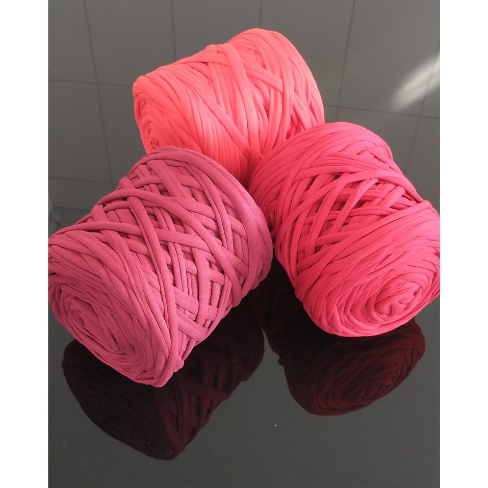 Fio de Malha Residual O6TEXTIL-1kg- Tons Vermelho/Vinho