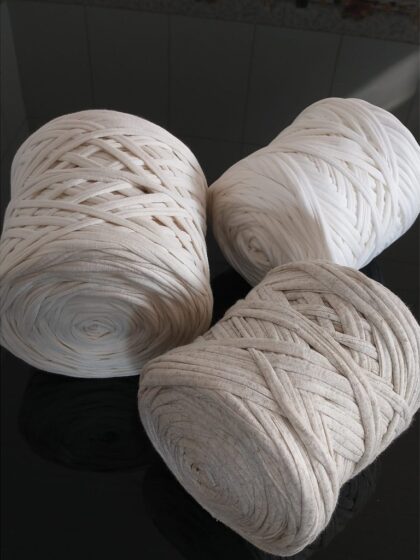 Fio de Malha Residual O6TEXTIL- 1kg -Tons Neutros