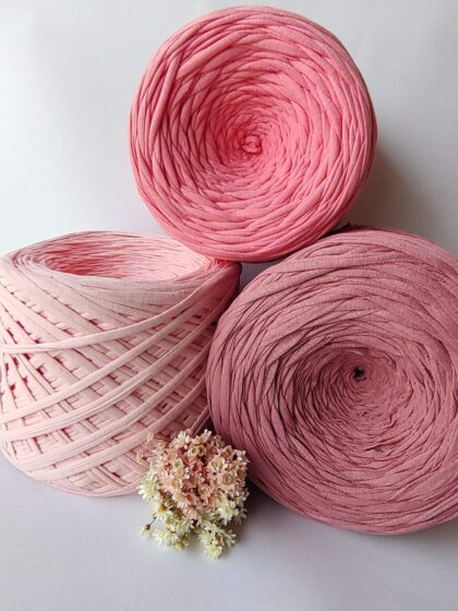 Fio de Malha Residual O6TEXTIL -1kg Tons Rosa