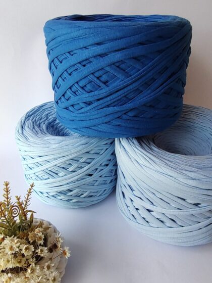 Fio de Malha Residual O6TEXTIL -1kg Tons Azul