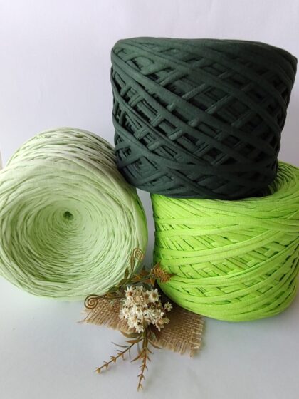 Fio de Malha Residual O6TEXTIL -1kg Tons Verde